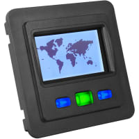 Storm Interface LCD;3 Key;Toughened;IP54;4 or 8 X20 Character Display;Programmable;USB