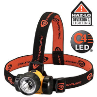 Streamlight Headlamp w/Strap; Flashlight; Yellow; LED; 3 AA