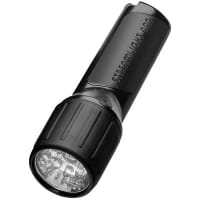 Streamlight 4AA LED with White LEDs and alkaline batteries. Clam packaged . Black