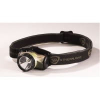 Streamlight Enduro with alkaline batteries. Visor Clip and Elastic Strap. Camo