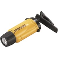 Streamlight ClipMate with White LEDs and alkaline batteries. Yellow