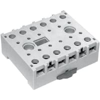 Struthers-Dunn Relay Socket, DIN Rail/Panel Mount, 12 Pin, 10 A, 600 V, Screw Terminal