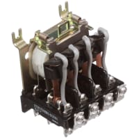 Struthers-Dunn Relay, 25 A, 240 VAC, Power, 240 VAC, 587 Ohms +/- 10%, 14 VA, 1 A at 5 VDC/5 W