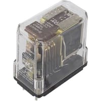 Struthers-Dunn Relay, 10 A, 120 VAC at 5 A/125 VDC at 0.5 A, 125 VDC, DPDT & 2 NO, 75 mA, -40 C