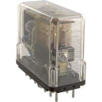 Struthers-Dunn Relay, 10 A, 120 VAC at 5 A/125 VDC at 0.5 A, 120 VAC, 6PST-NO, 75 mA, 2700 Ohms