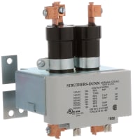 Struthers-Dunn Relay, 35 A, 50/60 Hz, Three, Normally Open, 111 Ohms, +/- 10% Resistance, 35 A