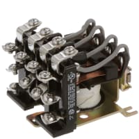 Struthers-Dunn Relay, 25 A, 240 VAC, Power, 110 VDC, 2760 Ohms +/- 10%, 4.4 W, 1 A at 5 VDC/5 W