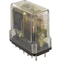 Struthers-Dunn Relay 10 A 120 VAC @ 5 A&frasl 125 VDC @ 0.5 A 120 VAC DPDT 1NO 1NC