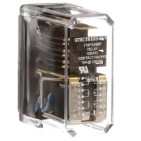 Struthers-Dunn Non-Latching Power Relay, 6PST-NO, 10A, 120VAC, Plug-In Terminal, 219 Series