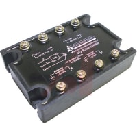 Struthers-Dunn RELAY, SOLID STATE, 10 AMP, RANDOM TURN ON, MOTOR REVERSING WITH TRIAC, 24VAC INPUT