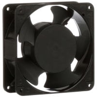 Sunon Fans AC Fan, 115V, 120x120x38mm, 117CFM, 50dBA, 20W, 3150RPM, Terminals