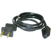 Sunon Fans Cord, Plug, AC, 1000mm/40 in, A Series