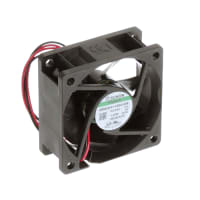 Sunon Fans DC Fan, Brushless, 24V, 23.5 CFM, 1.25W, 50mA, 27.0dB, Vapo Bearing, 60x60x25mm