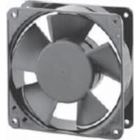 Sunon Fans Fan, AC, 115V, 120x120x38mm, Sq, 95/115CFM, 23/20W, 44/49dBA, 3100RPM, Wire Leads