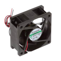 Sunon Fans DC Fan, 5V Air Flow 19.3CFm Power 0.87W 72mA 22dB(A) Leadwires