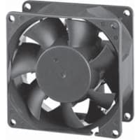 Sunon Fans DC Fan, 12V, 80x80x38mm, 84.1CFM, 9.1W, 55.2dBA, 5700RPM, Wire Leads