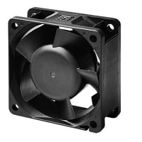 Sunon Fans DC Fan, 24 VDC, Ball Bearing, 360 CFM, 44 dBA, 60x25mm, PE60 Series