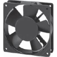 Sunon Fans AC Fan, 220-240V, 120x120x25mm, 64/78CFM, 19/19W, 43/46dBA, Wire Leads