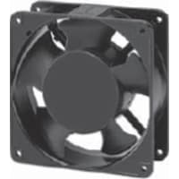 Sunon Fans AC Fan, 220-240V, 120x120x38mm, 78/72CFM, 10/10W, 39/37dBA, Terminals