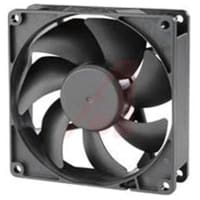 Sunon Fans Fan, AC, 220-240V, 92x92x25mm, Sq, 27/33CFM, 14/14W, 32/37dBA, 2500RPM, Wire Leads