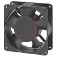 Sunon Fans Fan, AC, 115V, 120x120x38mm, Sq, 85/105CFM, 20/18W, 43/48dBA, 2900RPM, Wire Leads