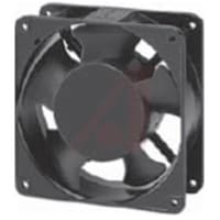 Sunon Fans Fan, AC, 115V, 120x120x38mm, Sq, 85/105CFM, 15/15W, 33/38dBA, 2600RPM, Wire Leads