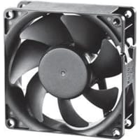 Sunon Fans DC Fan, 12V, 80x80x25mm, 55CFM, 1.8W, 37.5dBA, 3600RPM, Wire Leads