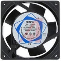 Sunon Fans DC Fan, 48V, 92x92x25mm, 108.2CFM, 1.7W, 44.5dBA, 2700RPM, Wire Leads