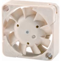 Sunon Fans DC Fan, 3V, 10x10x3mm, 3.43I/min., 0.39W, 27.3dBA, 17000RPM, Wire Leads