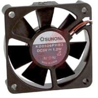 Sunon Fans DC Fan, 24V, 60x60x15mm, 21CFM, 2.1W, 36dBA, 4300RPM, Wire Leads