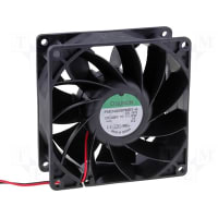 Sunon Fans DC Fan, 48V, 60x60x25mm, 31.5CFM, 42dBA, 3.5W, 6100RPM, Wire Leads