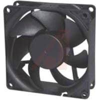 Sunon Fans DC Fan, 12V, 80x80x25mm, 57CFM, 46dBA, 3.4W, 4500RPM, Wire Leads