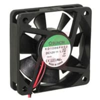 Sunon Fans DC Fan, 24V, 60x60x15mm, 21CFM, 1.9W, 36dBA, 4300RPM, Wire Leads