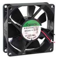 Sunon Fans DC Fan, 24V, 80x80x25mm, 41CFM, 1.8W, 33dBA, 3200RPM, Wire Leads