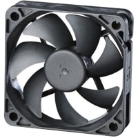 Sunon Fans DC Fan, 12V, 60x60x15mm, 10.8CFM, 0.6W, 14.5dBA, 2500RPM, Wire Leads