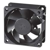 Sunon Fans Fan, DC, 24V, 60x60x25mm, Sq, 23.5CFM, 33.5dBA, 1.62W, 4500RPM, Wire Leads