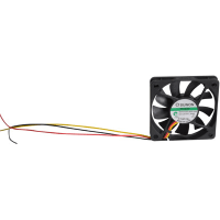 Sunon Fans Fan, DC, 12V, 16CFM, 28.5dBA, 120mA, 1.44W, 4000RPM, Vapo, 60x60x10mm