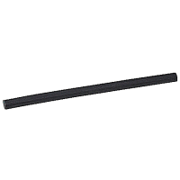 ABB Thomas & Betts Thin-Wall, Heat Shrinkable Tubing, Black, Polyolefin, 1/8", Shrink Ratio 2:1