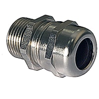 ABB Thomas & Betts Non Armoured Cable Gland, M25, Cable Range 7 to 12mm, Nickel Plated Brass