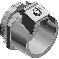 ABB Thomas & Betts Metal-Clad and Armored Cable Fitting, Size 3/8", Steel, Electro Zinc Plated