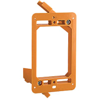 ABB Thomas & Betts Old Work Bracket, 1Gang Low-Voltage, 4.32"L x 2.52"W x 1.66"H, Orange, Non-Metal