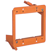 ABB Thomas & Betts Low-voltageOldWorkBracket, 4.28"L x 4.28"W x 1.66"D, Orange, Non-Metal