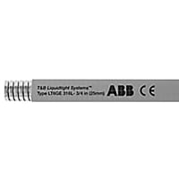 ABB Thomas & Betts Liquid Tight, Flexible, Metallic Conduit, 316 SS Core, PVC, 1", Gray, 100 ft