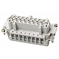 ABB Thomas & Betts Screw Terminal Block, Insert, For T Series, 24 Contacts With Ground, Female