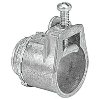 ABB Thomas & Betts Fitting, One Screw, 3/4", Clamping Range 0.60 Inch - 1.15 Inch, Zinc Alloy