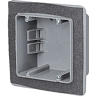 ABB Thomas & Betts Airtight Range and Dryer Box, 4-7/8"Diax 3"D, Gray, Non-Metallic