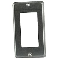 ABB Thomas & Betts One Gang Utility Box Cover, 4"L x 2-1/8"W, Pre-Galvanized Steel