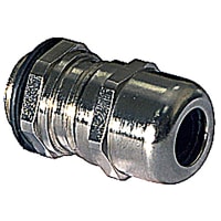 ABB Thomas & Betts EMC Cable Gland, 1/2"NPT, Cable Range 7.5 to 14mm, Nickel Plated Brass