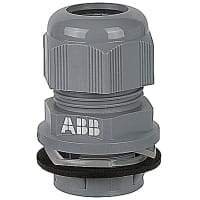 ABB Thomas & Betts Quick Connect Cable Gland, 1/2" NPT, Nylon, Gray