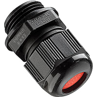 ABB Thomas & Betts Single Compresion Cable Gland, 1/2"NPT Thread, Nylon, Black